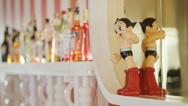 Astro Boy looks over the dining room at Smolt Kitchen, West Hobart.Picture: MATHEW FARRELL