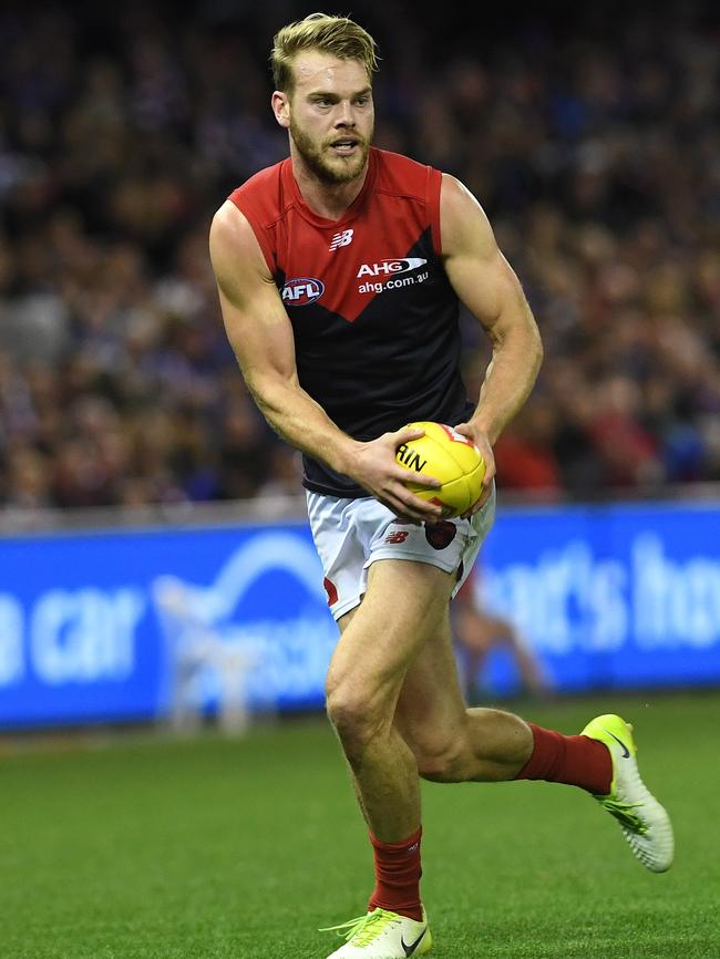 Jack Watts’ future at the Demons appears bleak. Picture: AAP Image/Julian Smith