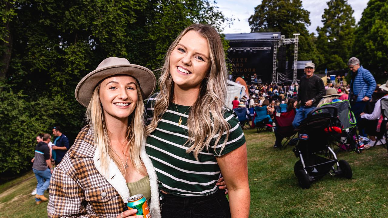 Emily Marriot and Sarah Mitchell SummerSalt Festival at the Royal Botanical Gardens, Hobart. Picture: Linda Higginson