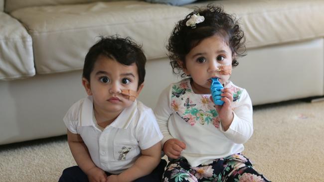 Twins Isaac and Charlize Gravina, 15 months, are on a waiting list for a liver transplant which will give them a healthy and normal life.