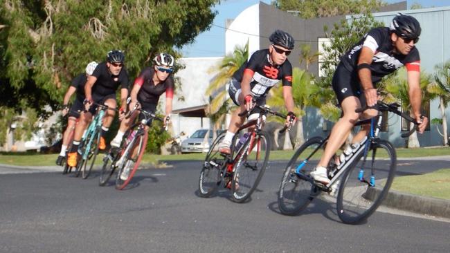 At the Byron Bay Cycling Club's final race of the summer season, the C-Grade riders fly around the course, all hoping for podium glory.