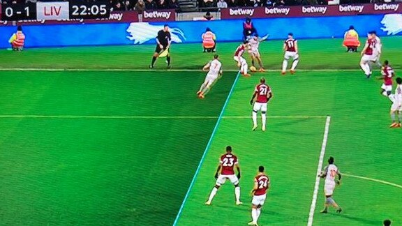 Replays showed James Milner in an offside position.