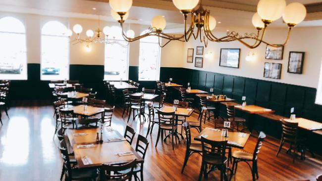 The Grand Terminus Hotel dining room. Picture: Grand Terminus Hotel