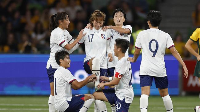 Chinese Taipei coach Chan Hiu Ming wants his players including star striker Chen Jin-wen to get opportunities with A-League Women clubs. Picture: Daniel Pockett / Getty Images