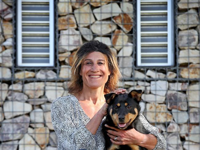 SMARTdaily’s vet columnist Dr Magdoline Awad with Blue the kelpie. Picture: Toby Zerna