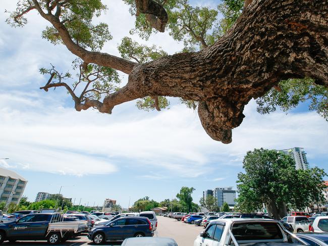 Cavenagh St Car park where the new CDU city campus will be built. the car park was yesterday sold for $14.6 million.Picture GLENN CAMPBELL