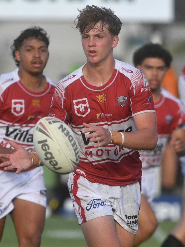 Mal Meninga Cup game between Townsville Blackhawks and Dolphins at Jack Manski Oval. Dolphins Noah Fien. Picture: Evan Morgan