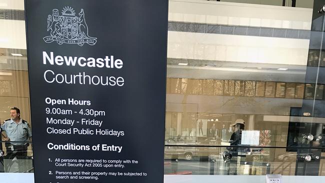 The outside of the Newcastle Courthouse in Newcastle (AAP Image/Mark Russell)