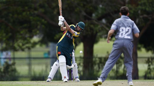 Patrick Dunn batting for Wests. Picture: Michael Gorton