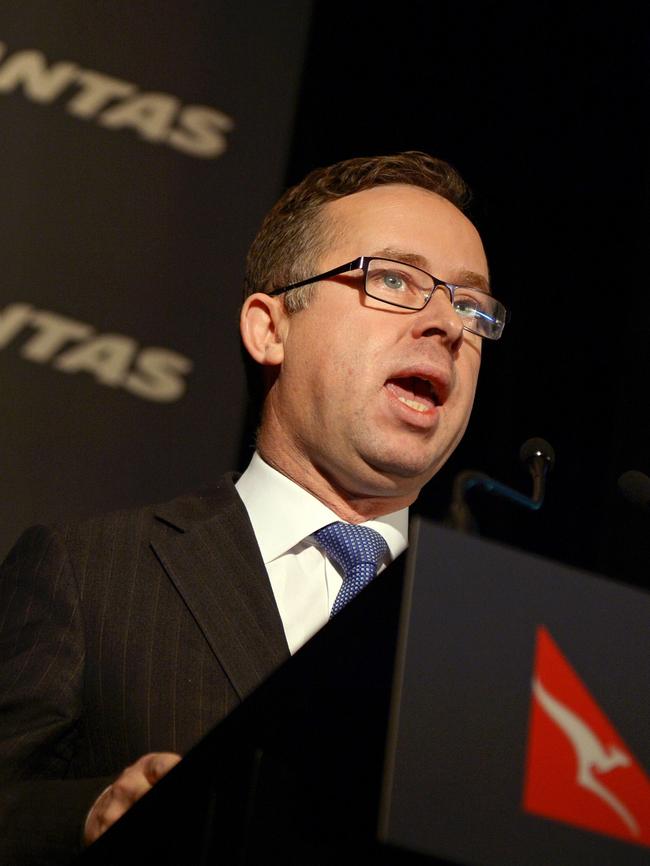 Qantas CEO Alan Joyce has credited the deal with Emirates as saving the airline’s international business. Picture: Greg Wood/AFP