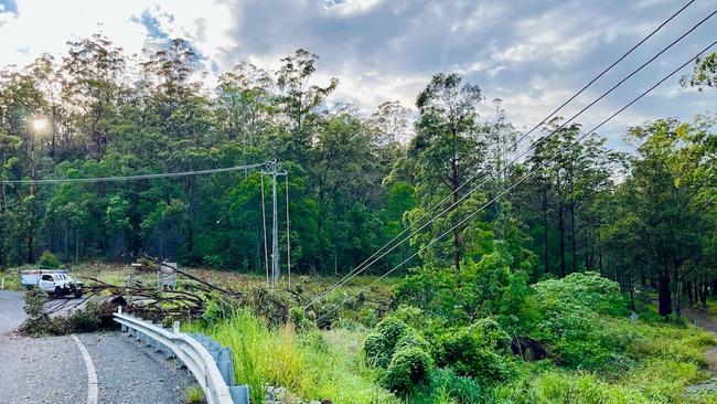 Storms on Monday and Tuesday caused widespread damage between Brisbane and the Gold Coast. Picture: Facebook