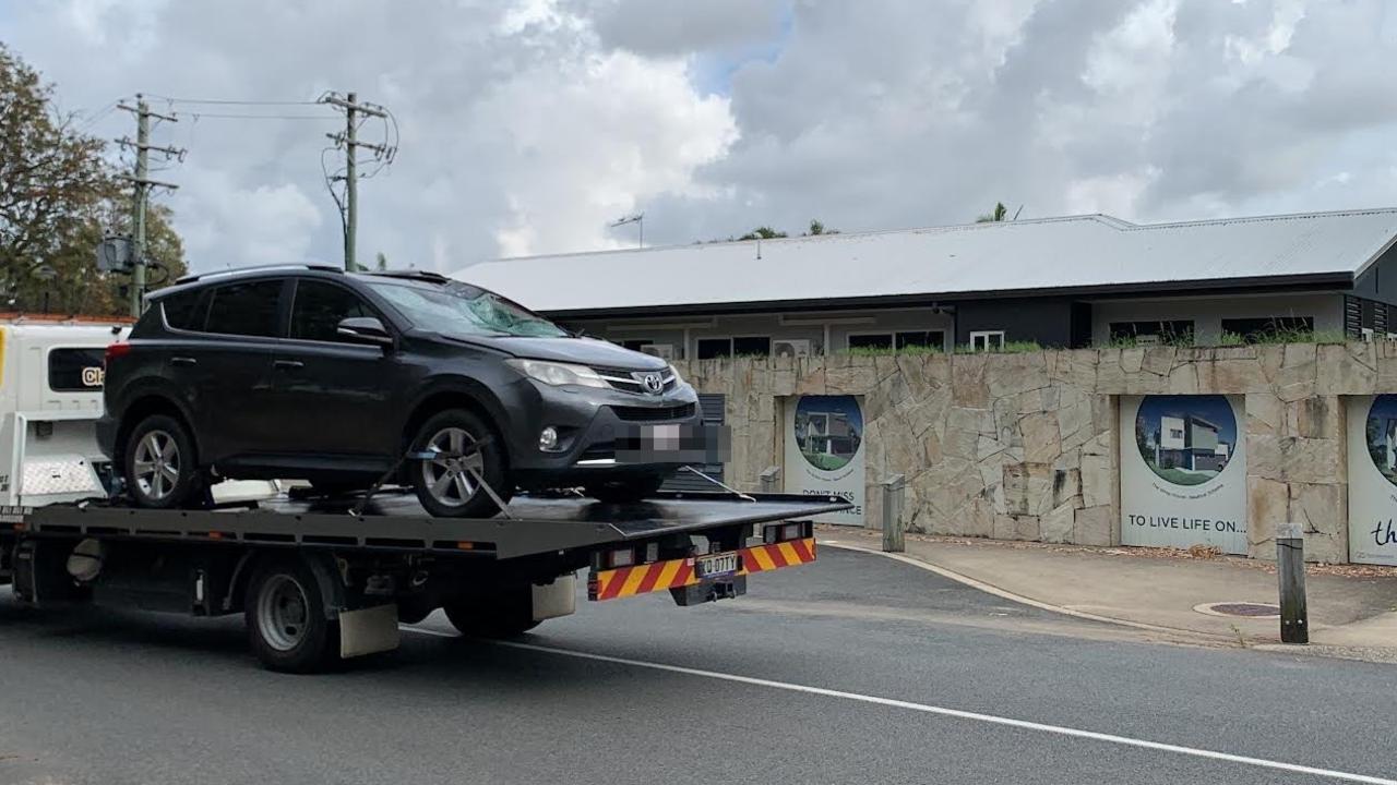 Police seized the stolen vehicle from a Petrie St unit complex. It was used in the fatal hit and run. Picture: Janessa Ekert