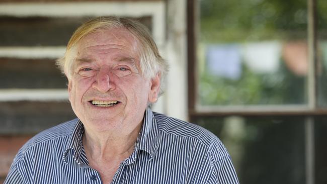 Bill Hauritz at home at Woodford. He is the founder of Woodfordia which runs the iconic Woodford Folk Festival. Photo: AAP/Ric Frearson