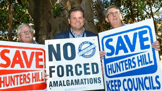 People at Hunters Hill were particularly strident in their campaign against mergers.