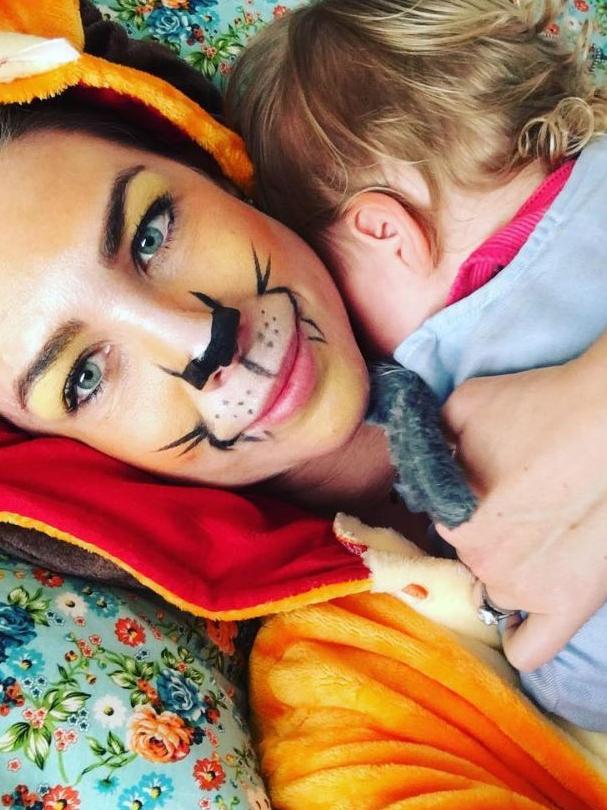 The Nova host reckons she’s happiest at home with her hubby and daughter Mae. Picture: Instagram