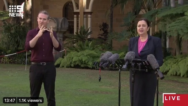 QLD Premier Palaszczuk reveals new COVID-19 website (9 News)