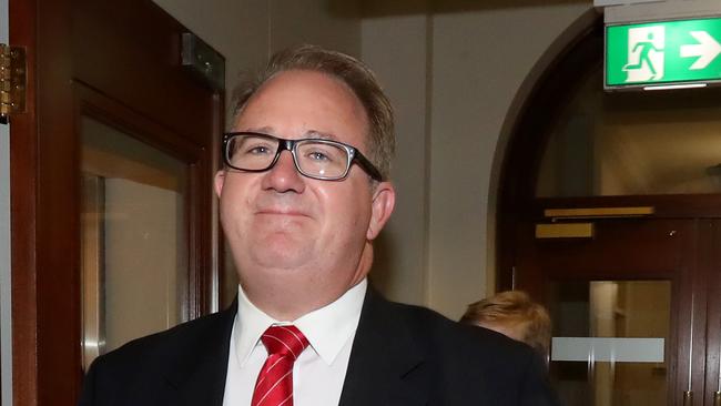 Labor MP David Feeney after announcing his resignation from parliament as a result of his dual citizenship status. Picture: Stuart McEvoy