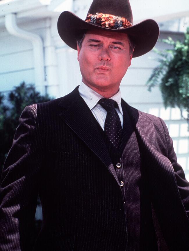 Larry Hagman as JR Ewing in Dalls.