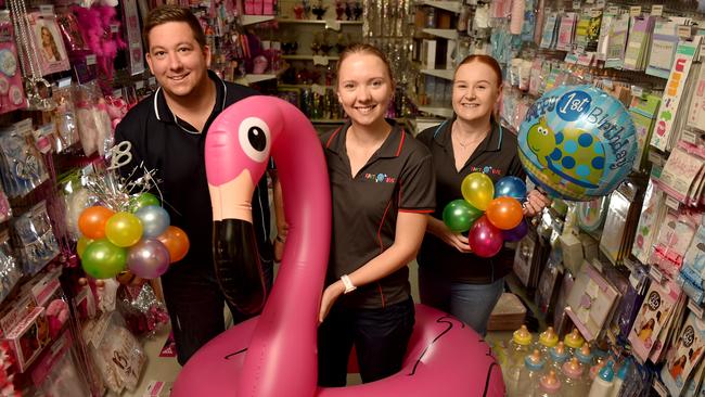 Kerrod Casanovas. Rhiannon Dance and Casey Mayoh at Party Time in Garbutt. Picture: Evan Morgan