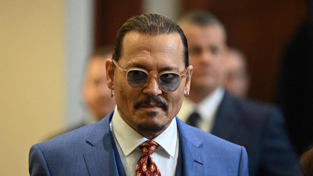 US actor Johnny Depp arrives at the Fairfax County Circuit Courthouse. (Photo by JIM WATSON / POOL / AFP)