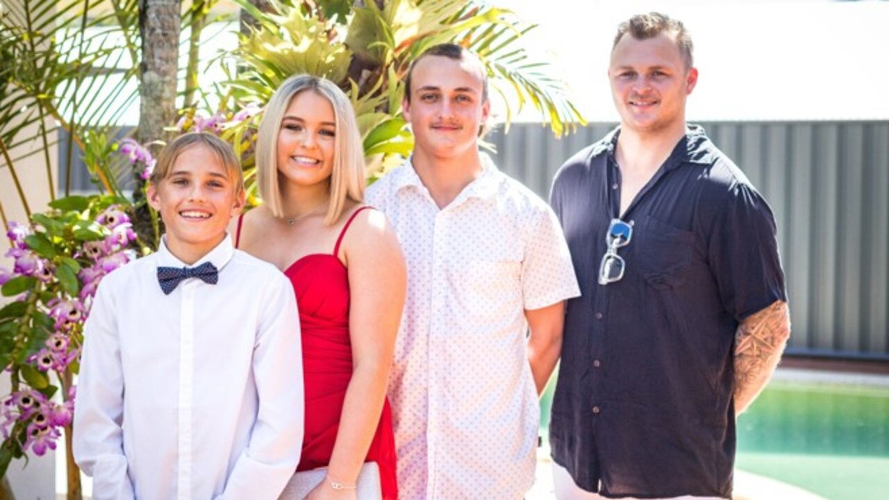 Siblings Ryan, Jordyn, Nathan and Corey of the tight knit Dodson and Weckert clan.