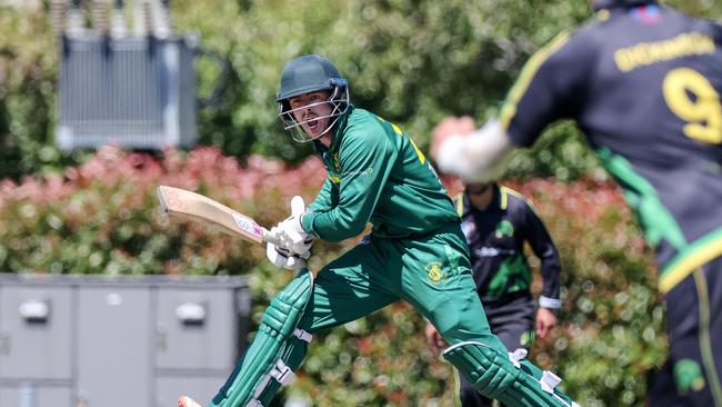 Jarrod Martignago top scored for Spotswood. Picture: George Salpigtidis