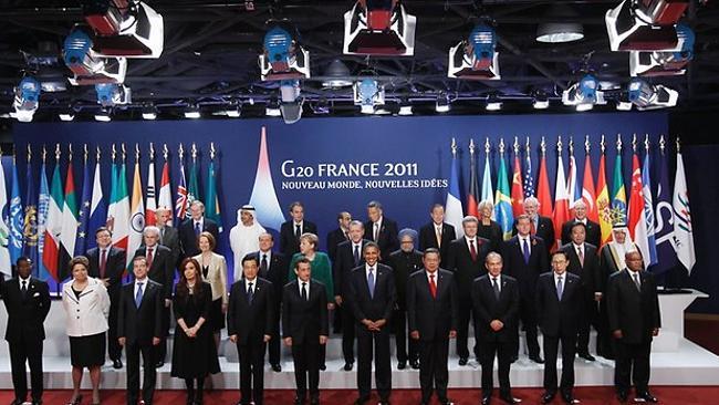 Power troupe: The G20 leaders together in 2011. 