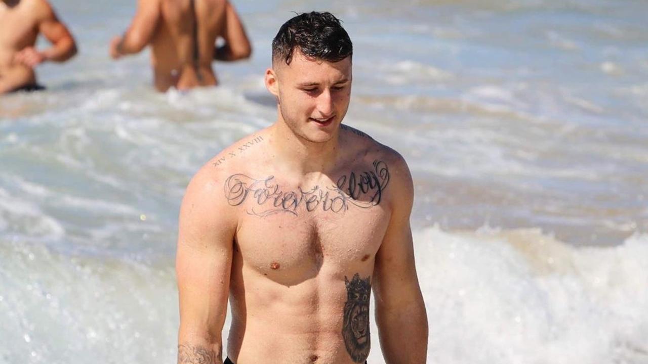 Cronulla Sharks player Bronson Xerri, who has tested positive to performance-enhancing drugs.