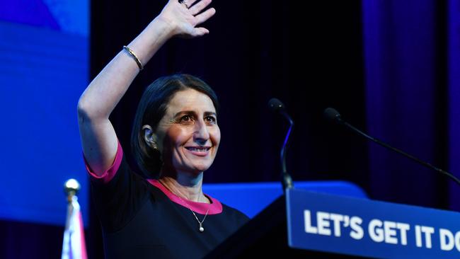 Premier Gladys Berejiklian has launched the final stretch of her election campaign. Picture: AAP