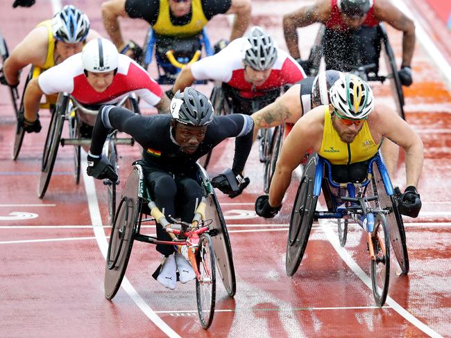 Kurt Fearnley claimed silver in difficult circumstances in 2014. Picture: Adam Head