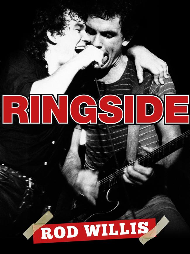 Cover artwork for Rod Willis’ memoir, titled ‘Ringside’.