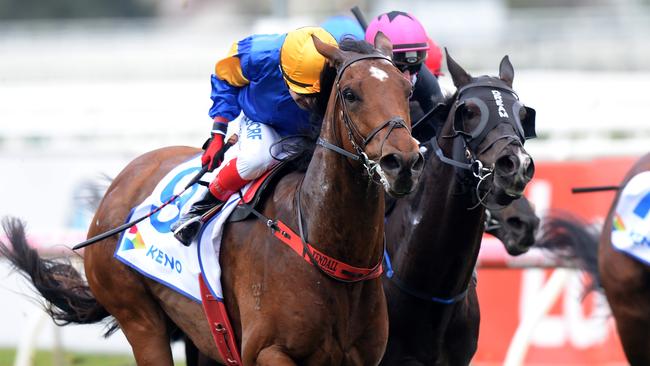Santa Ana Lane is chasing more Group 1 success in the Winterbottom Stakes. Picture: AAP
