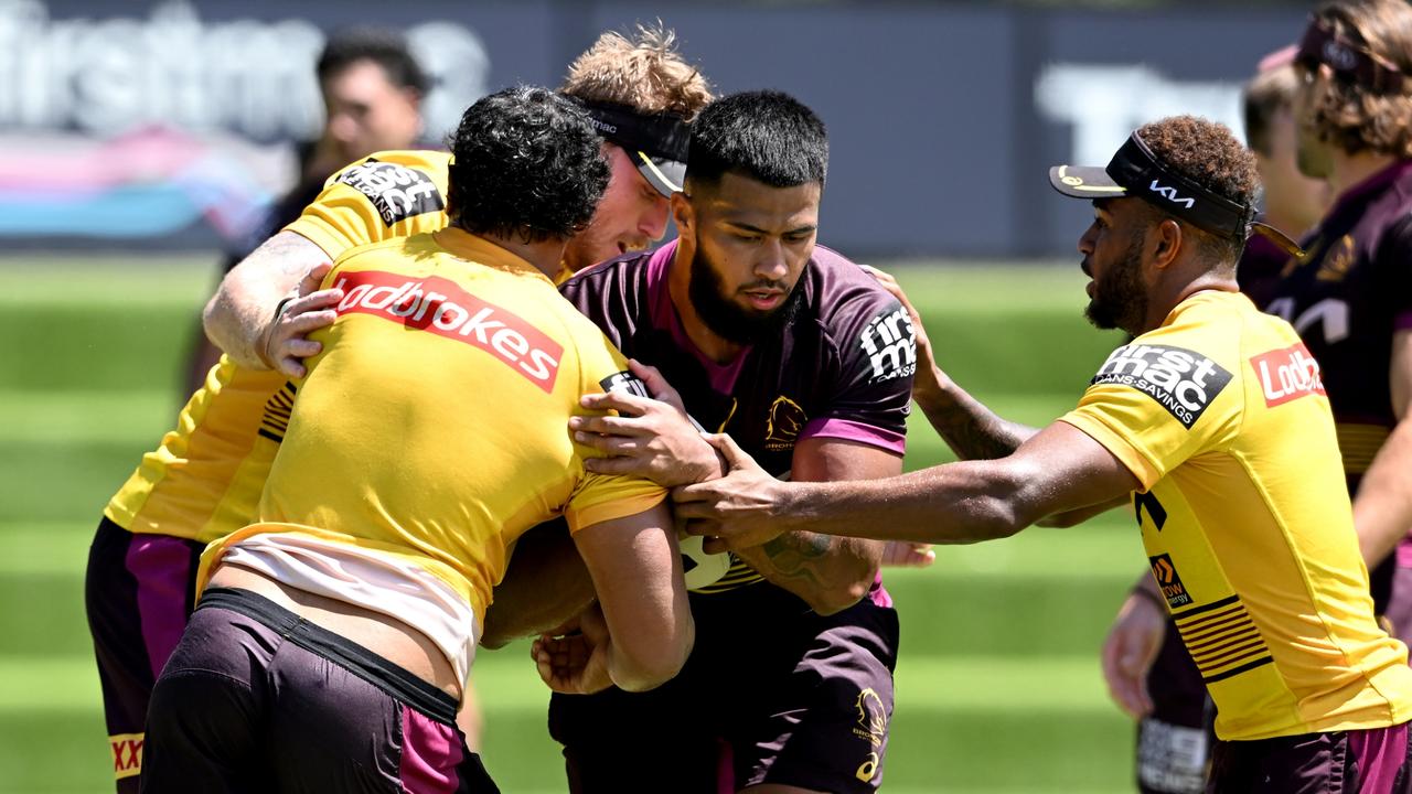 Brisbane Broncos 2022 NRL Kids Training Shorts