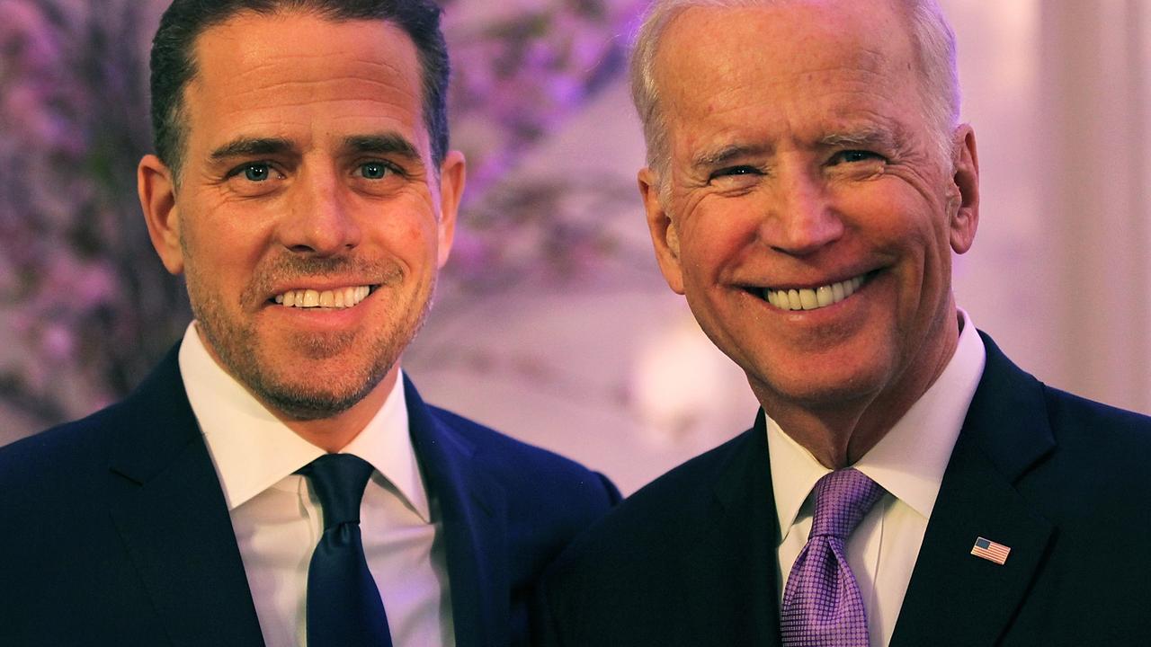 Hunter and Joe Biden. Picture: Teresa Kroeger/Getty Images