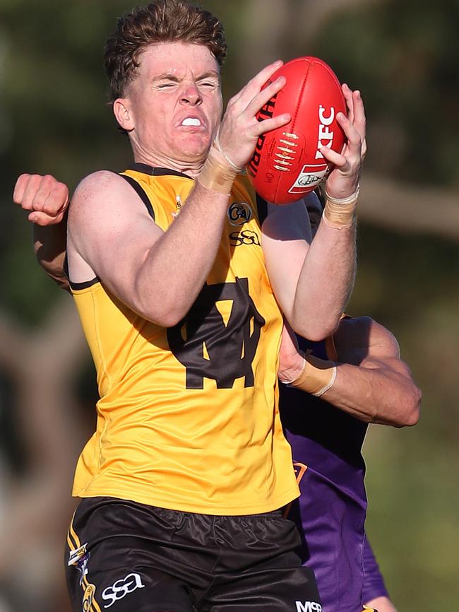 \Joshua Murphy followed up his starring role for Ovens & Murray with 11 goals for North Albury. Picture Yuri Kouzmin