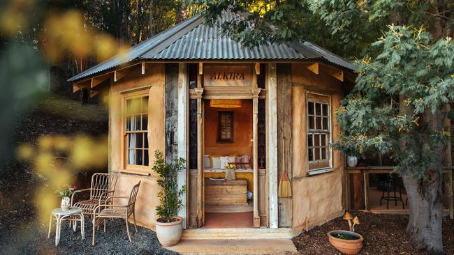 A straw-bale yurt at Alkira Eco-Glamping Retreat in the Dandenong Ranges made the top 50.