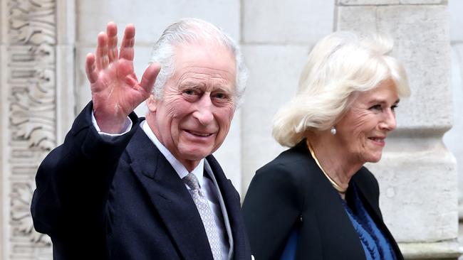 The King was pictured departing a London hospital after receiving treatment for an enlarged prostate last week. Picture: Chris Jackson/Getty Images