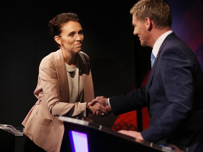 Jacinda Ardern and Bill English debated three times on television.