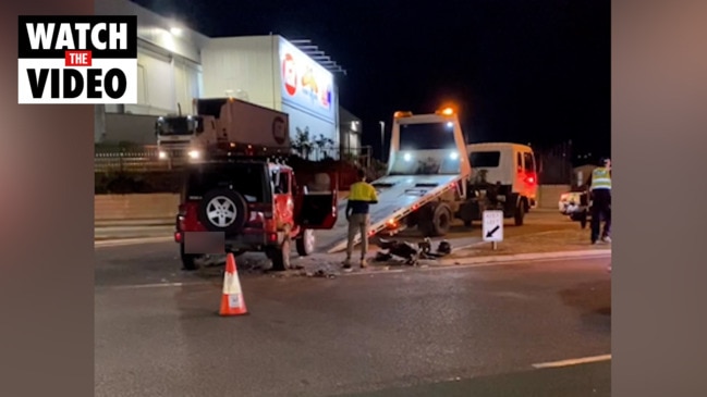 Jeep and motorbike are removed from Port Wakefield Road after crash