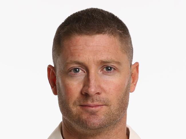 SYDNEY, AUSTRALIA - AUGUST 11: Michael Clarke of Australia poses during the Australia Test team headshots session at the Intercontinental Hotel on August 11, 2014 in Sydney, Australia. (Photo by Ryan Pierse/Getty Images)