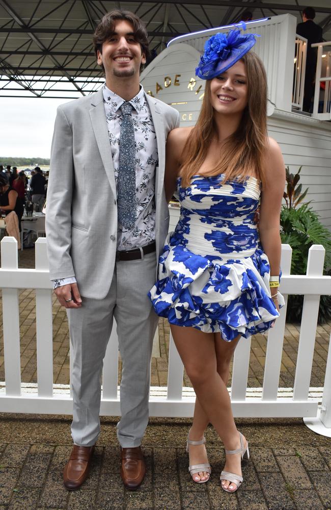 Olivia Mathison and Zade Sakkarieh at the 91.1 Hot FM Ladies Oaks Day 2025.