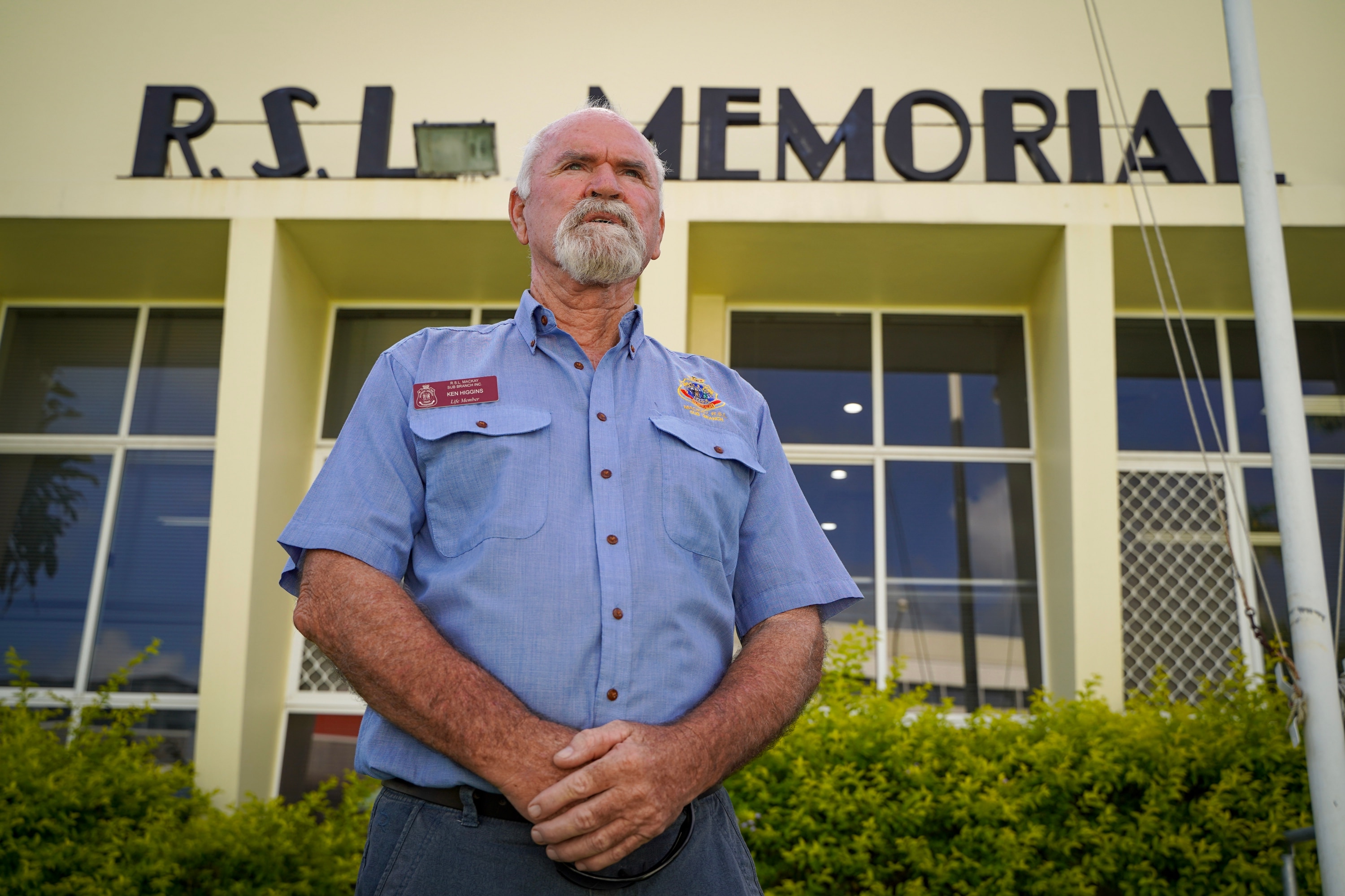 Mackay RSL sub-branch president Ken Higgins at the site where the new Mackay RSL is proposed to be built at the corner of Brisbane St and River St in the Waterfront Priority Development Area. Picture: Heidi Petith