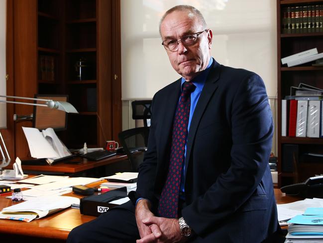 Judge Lex Lasry, pictured in his chambers, is being awarded member (AM) in general division order of Australia for Queen's Birthday for services to the law.