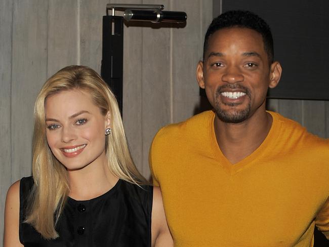 Margot Robbie and Will Smith attend a photocall and press conference for Focus.