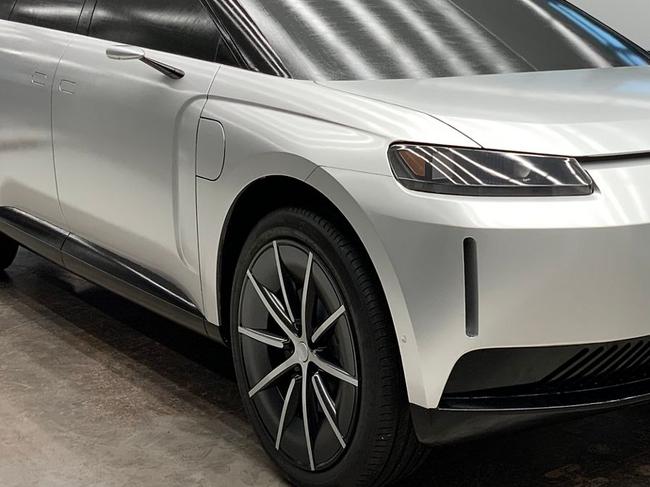 The abandoned electric car shared visual similarities with another British brand's SUV.