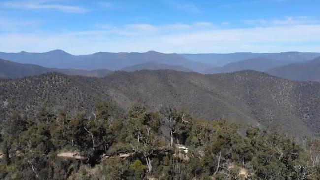 Police have returned to Wonnangatta Valley to continue their search for missing campers Russell Hill and Carol Clay. Supplied: Victoria Police