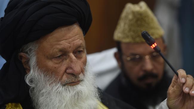 Council of Islamic Ideology chairman Maulana Muhammad Khan Sherani says men should be allowed to ‘lightly beat’ their wives. Picture: AFP/Farooq Naeem