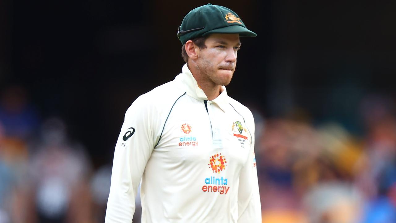 Australia captain Tim Paine has come under fire after the Test series against India (Photo by Patrick HAMILTON / AFP).