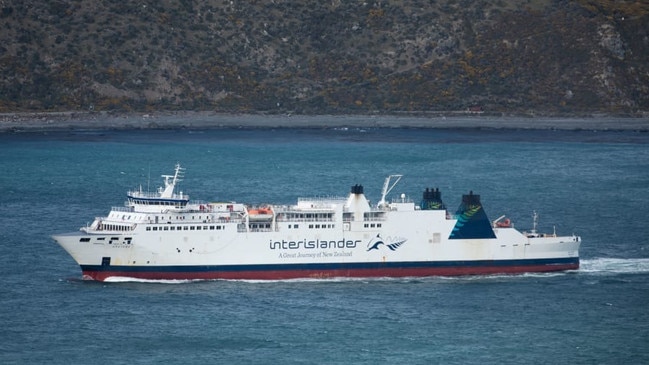 An Interislander ferry crosses the Cook Strait. Picture; X.