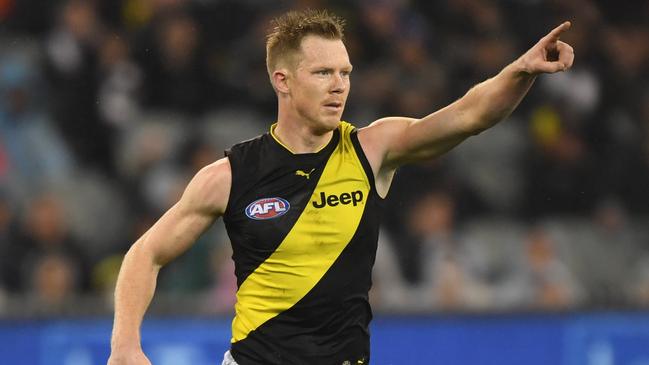 Jack Riewoldt and the Tigers need to win to stay in the top four.